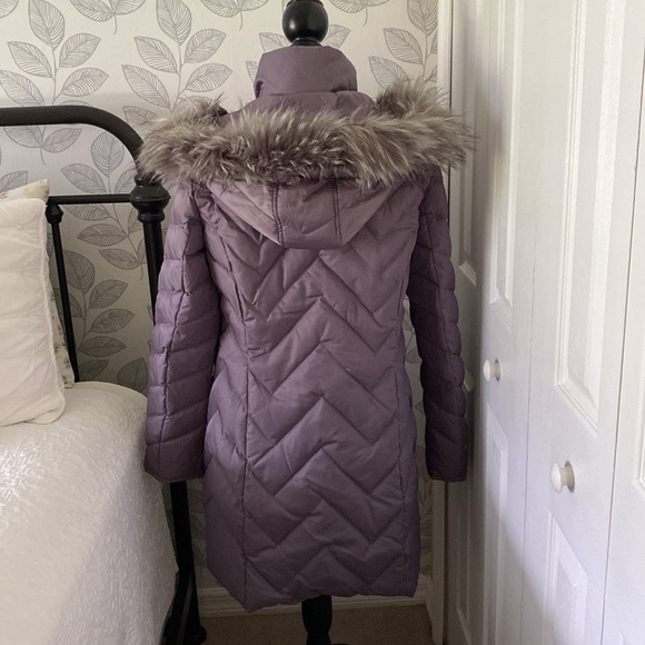 Marc New York Roxbury down filled puffer jacket w/ removable faux fur trim hood - Picture 6 of 13